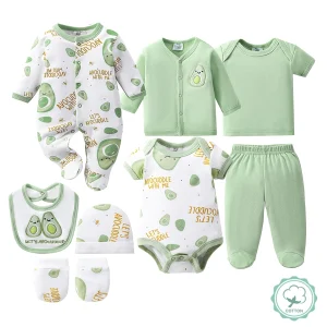 8-Piece Cotton Baby Essentials Set