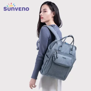 Sunveno Large Capacity Waterproof Diaper Bag Backpack