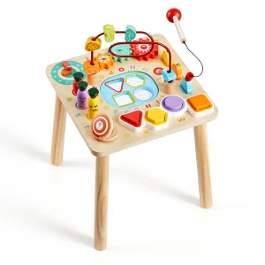 8-in-1 Wooden Montessori Activity Table for Toddlers
