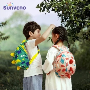 Sunveno Toddler Dinosaur Backpack with Safety Leash