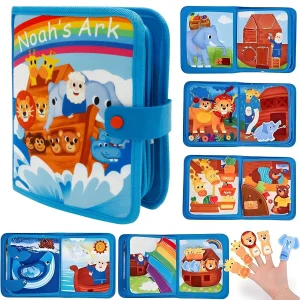 Educational Felt Busy Book for Toddlers (Life Skills, Letters & Numbers)